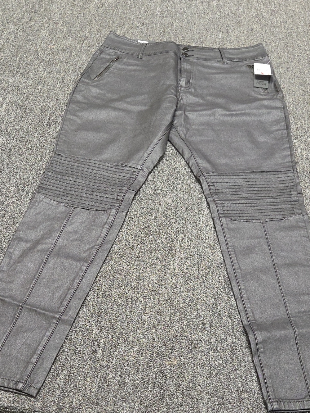 (#4C) Women's Chic Denim Black Pants